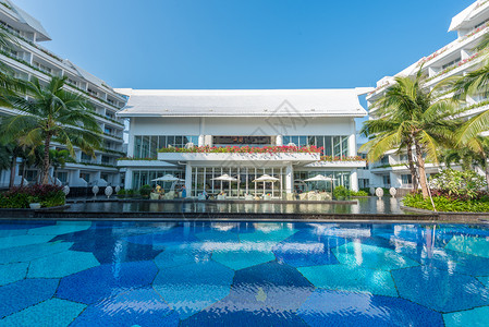 海南三亚奢华度假酒店亚龙湾高清图片素材
