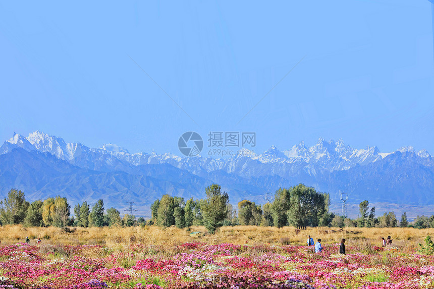 甘肃祁连山秋景图片