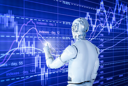 人工智能数据股市操作金融高清图片素材