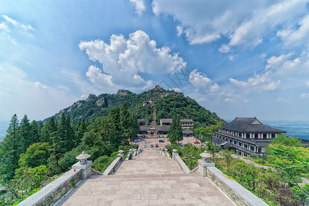 湖北黄陂木兰山景区全景图片