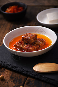 红辣腐乳传统特色美食腐乳背景