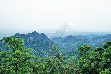 Q版古人四川都江堰青城山背景