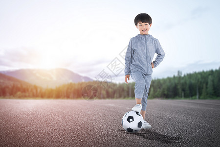 儿童足球背景图片