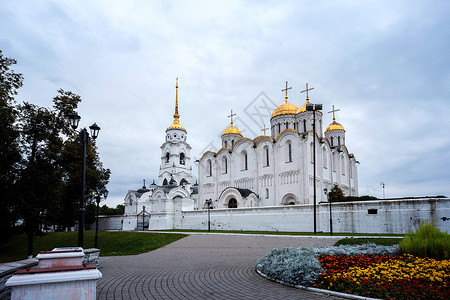谢尔盖耶夫三一圣修道院俄罗斯高清图片素材