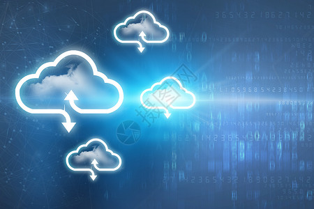 云数据未来科技云服务高清图片