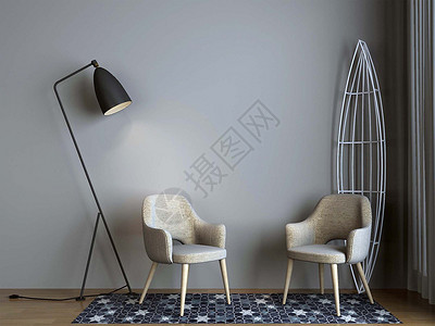 家具座椅现代简约休闲区域座椅设计图片