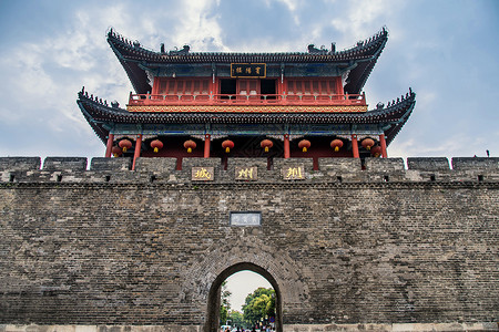 历史遗迹荆州古城墙风光高清图片素材