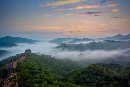 云海梦幻箭扣长城云海背景