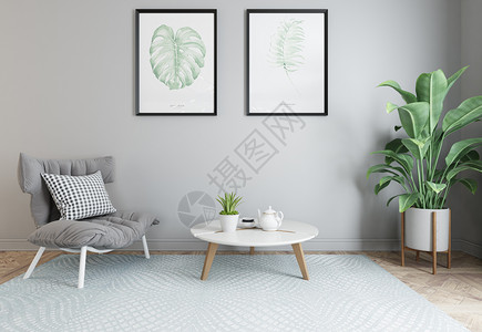 极简椅子现代简洁风家居陈列室内设计效果图背景