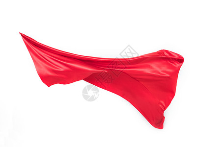 红色飘扬绸缎舞动的丝绸背景