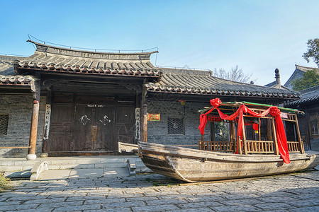 台儿庄古建筑背景图片
