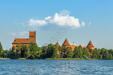 立陶宛著名城堡特拉凯城堡高清图片