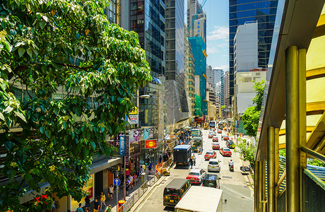 香港日常马路街景繁华高清图片素材