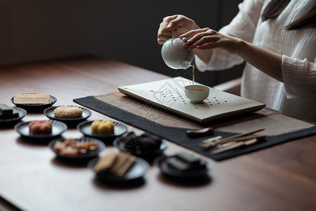 茶艺画册茶艺茶道茶文化背景