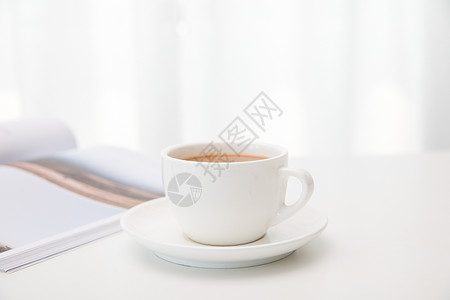 咖啡与书背景图片