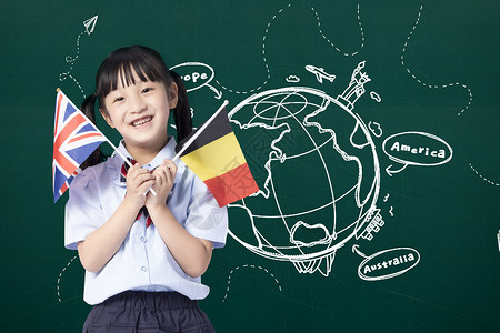 留学教育国外儿童图片素材