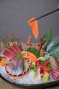 海鲜拼盘美食高清图片素材
