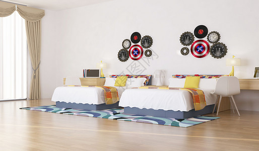 卧室3d效果图卧室家居空间设计图片