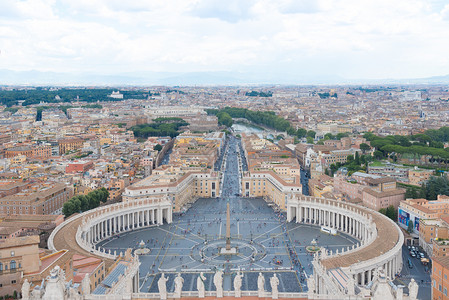 梵蒂冈风光罗马全景高清图片