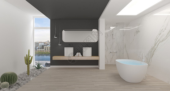 卫浴安装独立卫浴场景设计图片