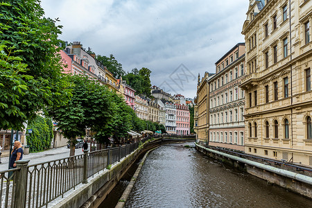 捷克著名旅游城市卡罗维发利风光图片