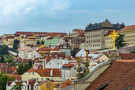 捷克布拉格城堡区背景