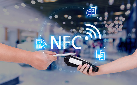 NFC互联网场景背景图片