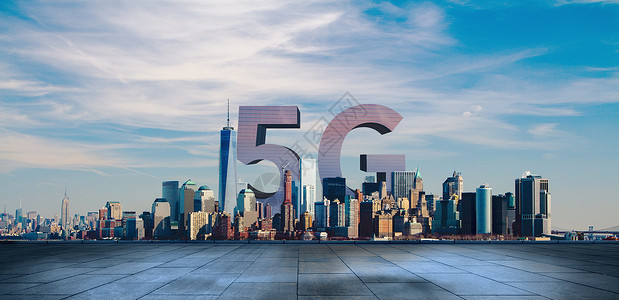 城市5g技术背景图片