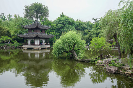 如皋著名景区水绘园风景区如皋市景点高清图片素材