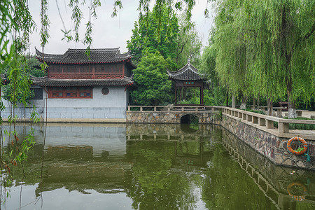 如皋著名景区水绘园风景区如皋市景点高清图片素材