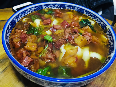 山西面食平遥牛肉面背景