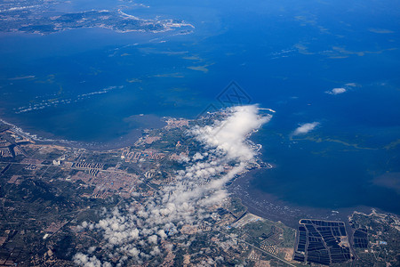 海岛航拍海岛飞行高清图片