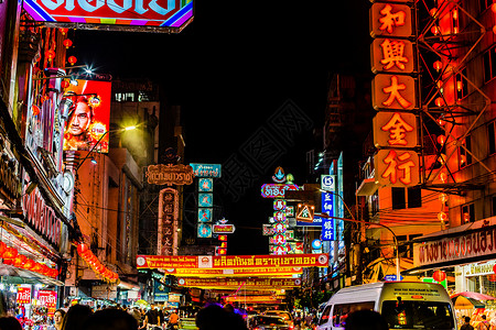 曼谷唐人街元宵节活动唐人街高清图片
