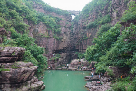 河南云台山风光背景图片