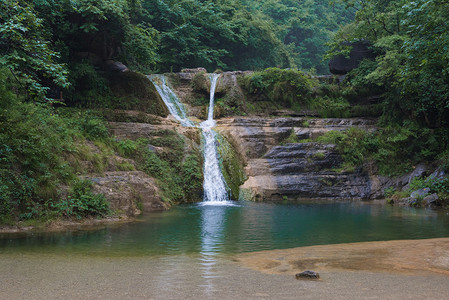 水景河南云台山风光背景