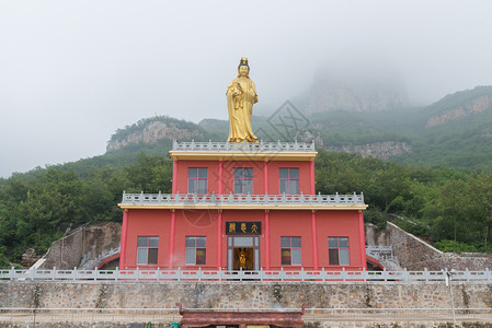 河南云台山万善寺背景图片