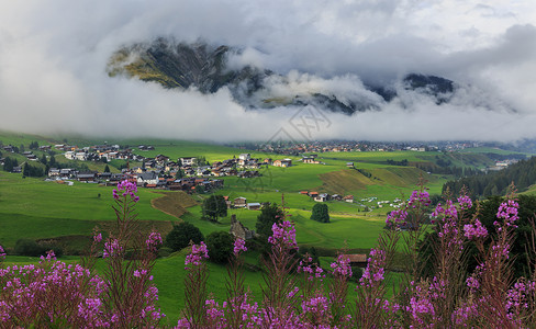 瑞士乡村田园风光高清图片