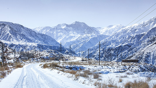 雪山白雪高清图片素材