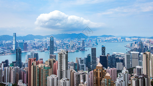 香港香港维多利亚港全景高清图片