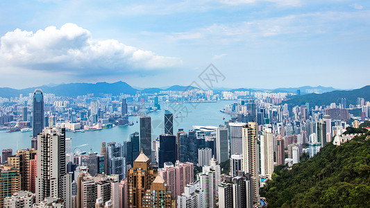 香港高楼俯视高清图片