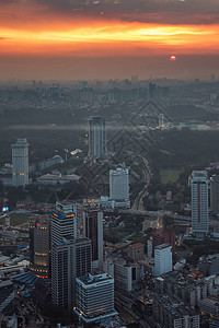马拉西亚城市落日旅游高清图片素材