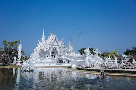 泰国清莱白庙背景
