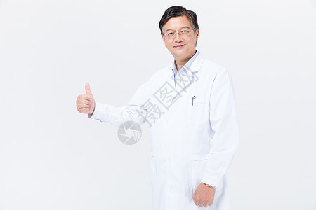 老年医生穿白大褂形象医师节高清图片素材