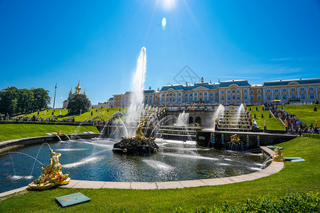 俄罗斯圣彼得堡夏宫高清图片