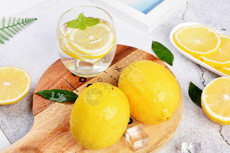 柠檬黄柠檬高清图片素材
