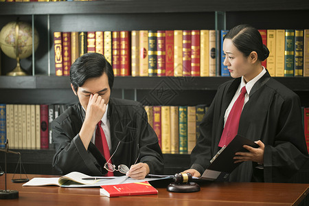 男女律师司法高清图片素材