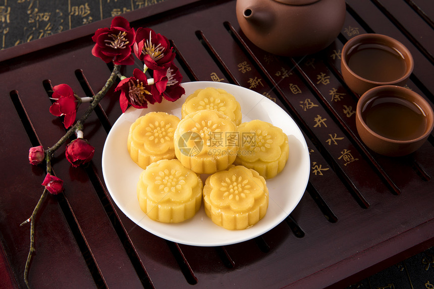 传统美食绿豆糕图片