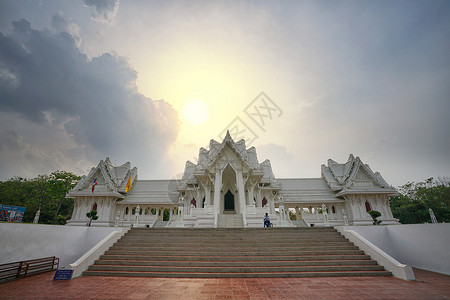 释迦摩尼诞生地尼泊尔蓝毗尼泰国白庙背景