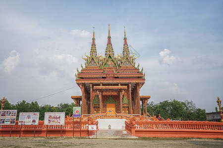尼泊尔蓝毗尼柬埔寨佛教寺庙高清图片