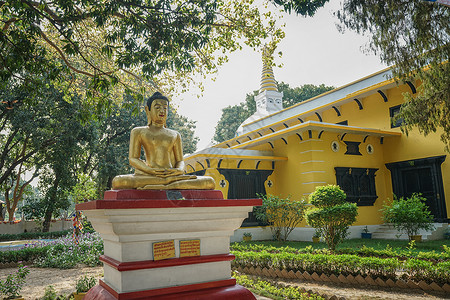 蓝毗尼佛教尼泊尔蓝毗尼寺庙背景